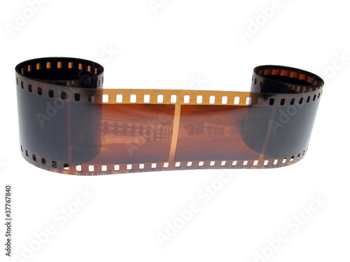 reel of film isolated on white