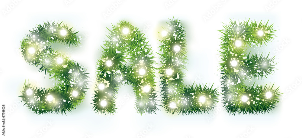 Christmas sale banner. Vector Illustration Christmas sale banner. Vector Illustration