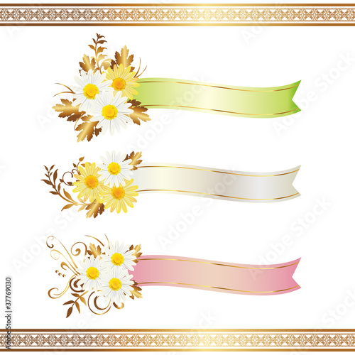 daisy with ribbon