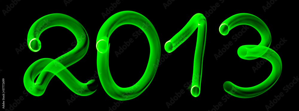 Glowing numbers 2013