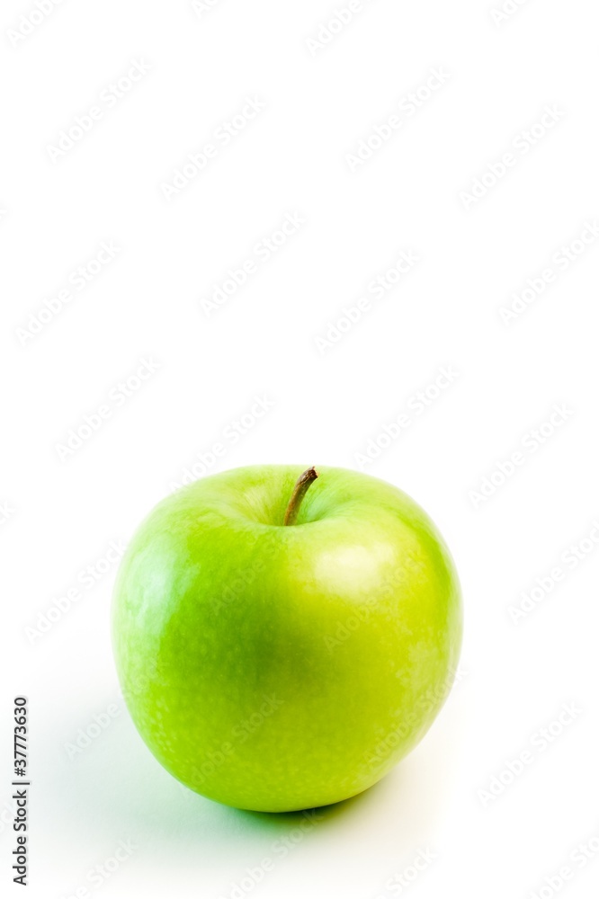 medical care with green apple