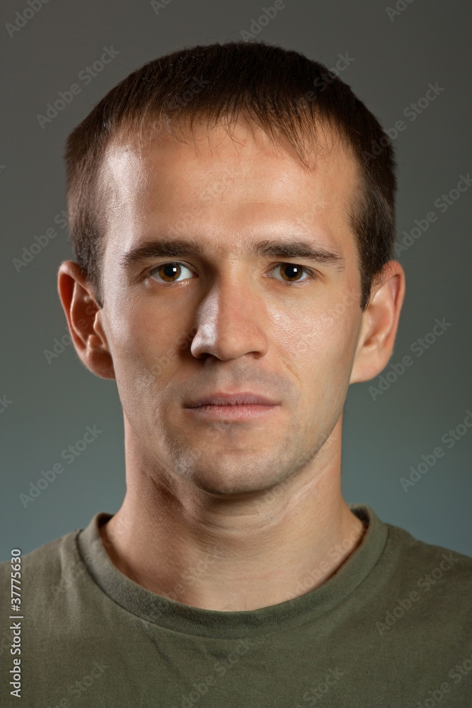Fototapeta premium Portrait of a real man