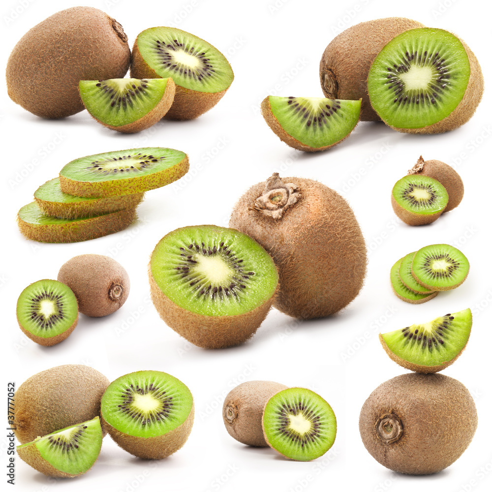 Fototapeta premium Collection of fresh kiwi