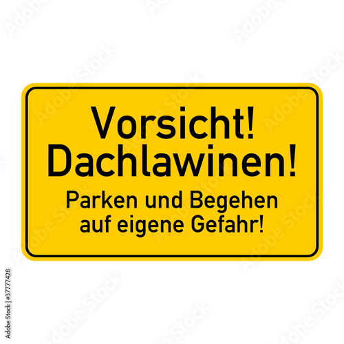 warnschild dachlawinen I