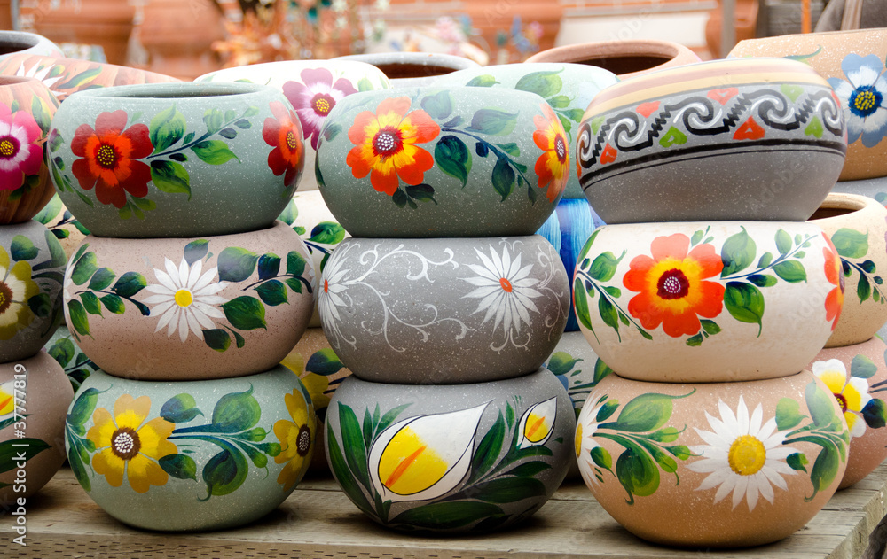 Mexican ceramic pots