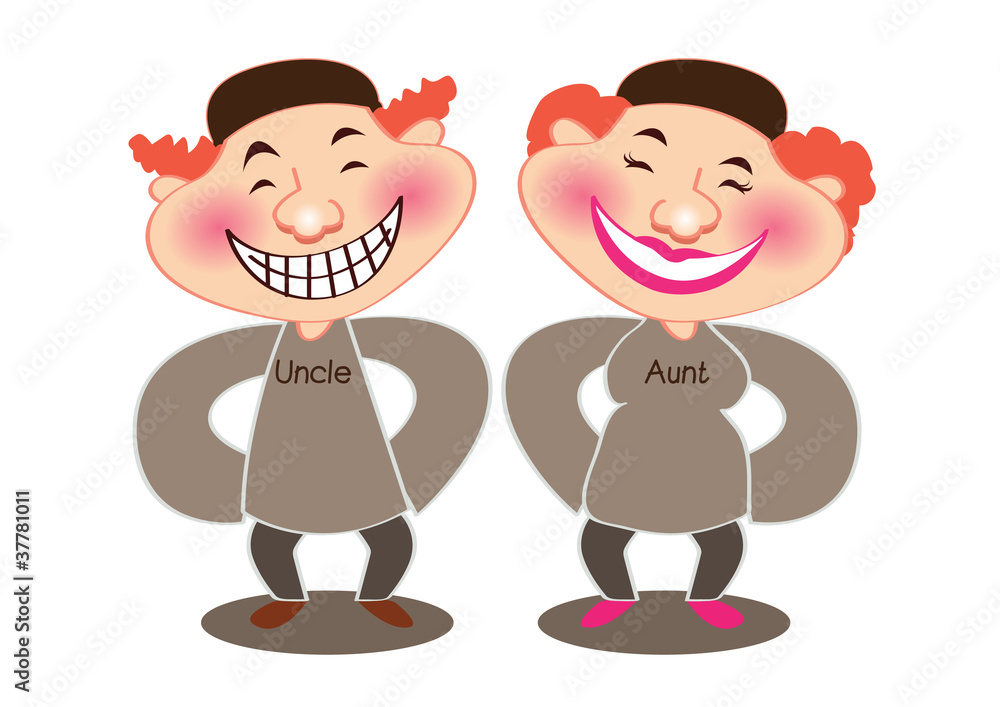 uncle & aunty Stock Illustration Adobe Stock