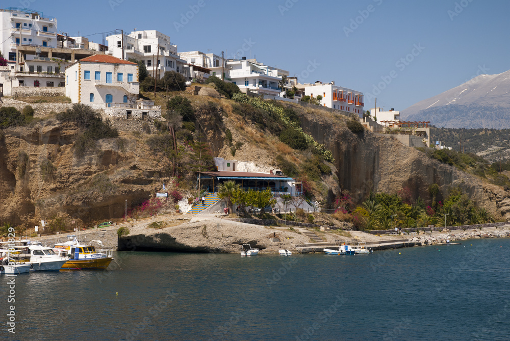 Village of Agios Galini Southern Crete Greece