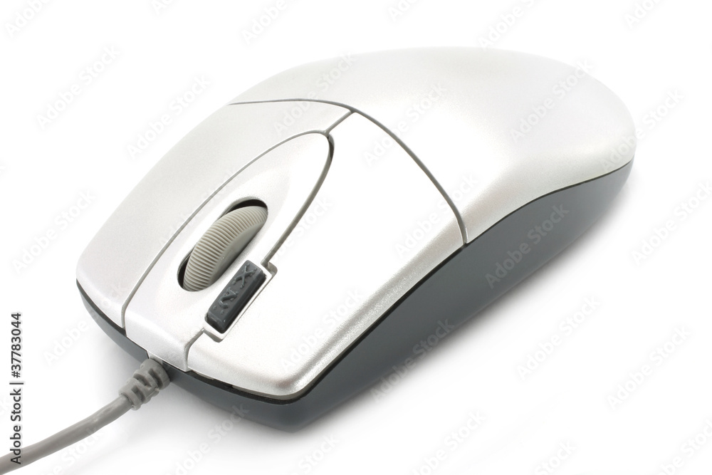 Computer mouse close-up on a white background Computer mouse close-up on a white background