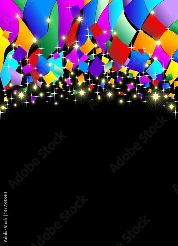 Coriandoli Carnevale Sfondo-Confetti Carnival Colors Background