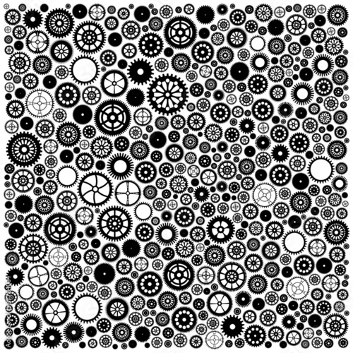 abstract vector background with many gears.