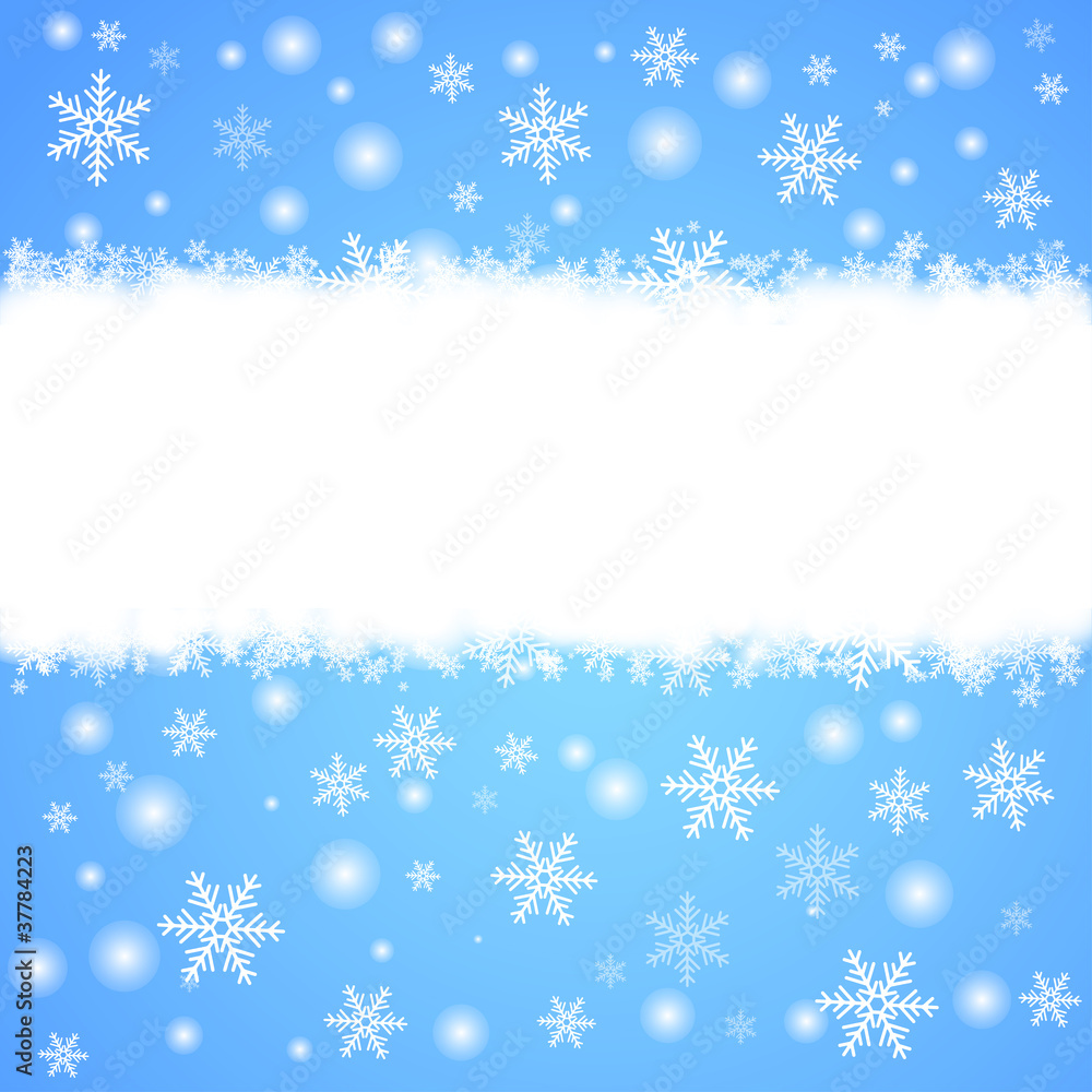 Abstract blue winter background. illustration