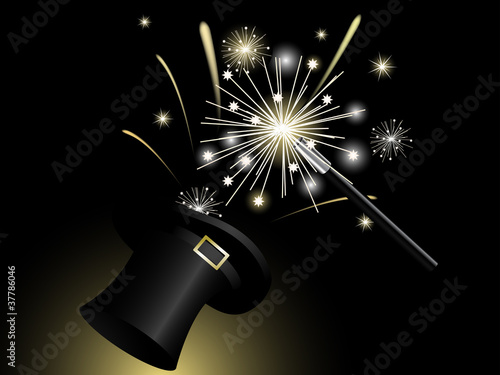Firework in hat