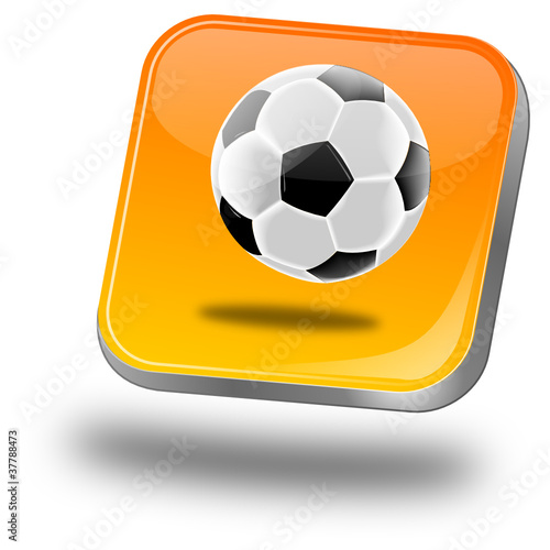Button mit Fußball