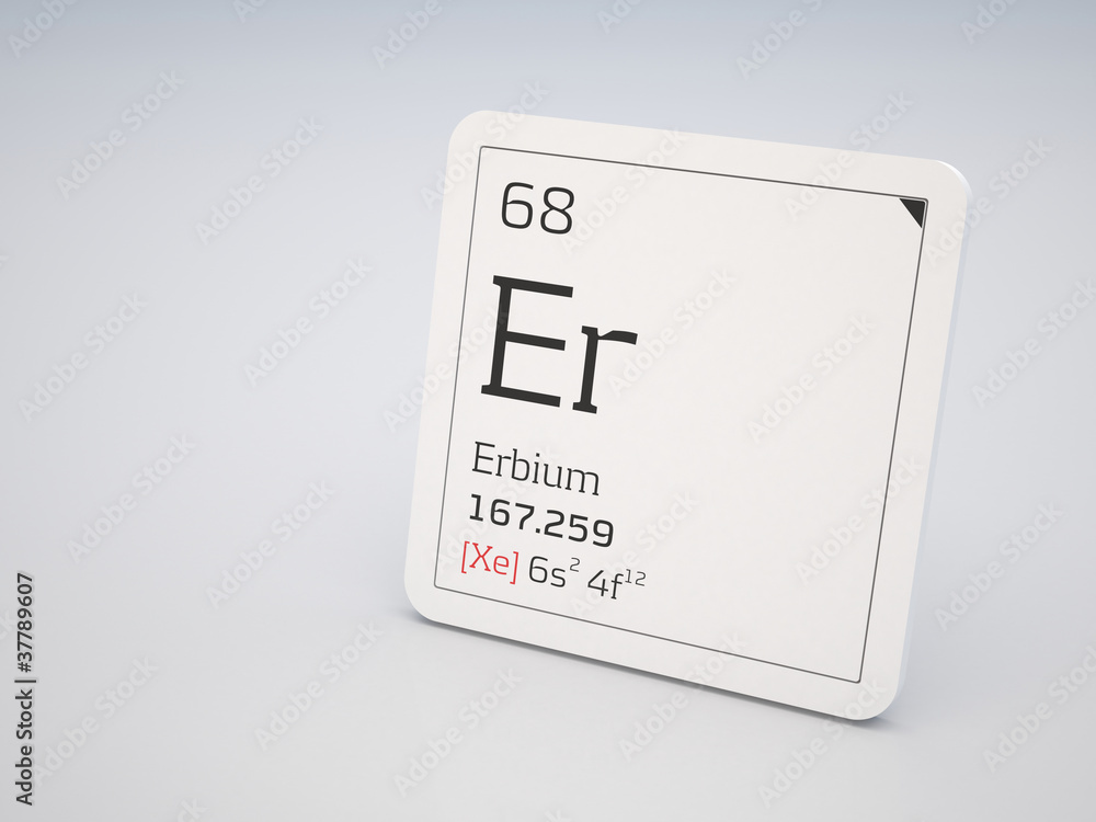 Erbium - element of the periodic table Erbium - element of the periodic table
