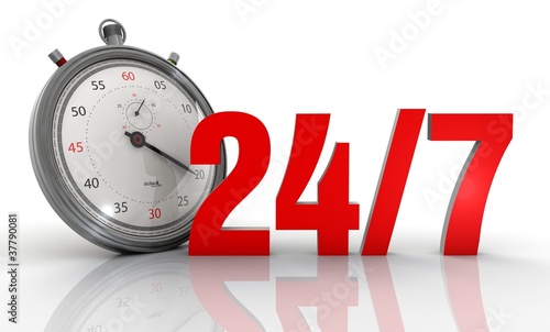 24/7 stunden