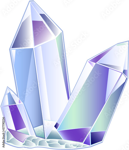 three quartz crystal