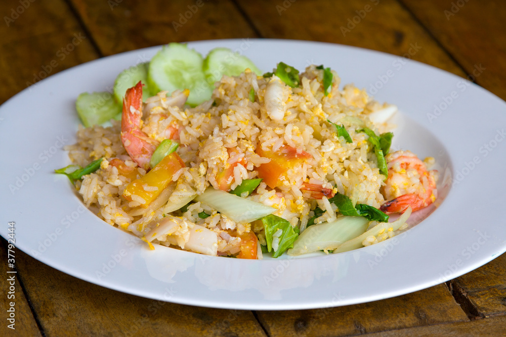 Seafood fried rice