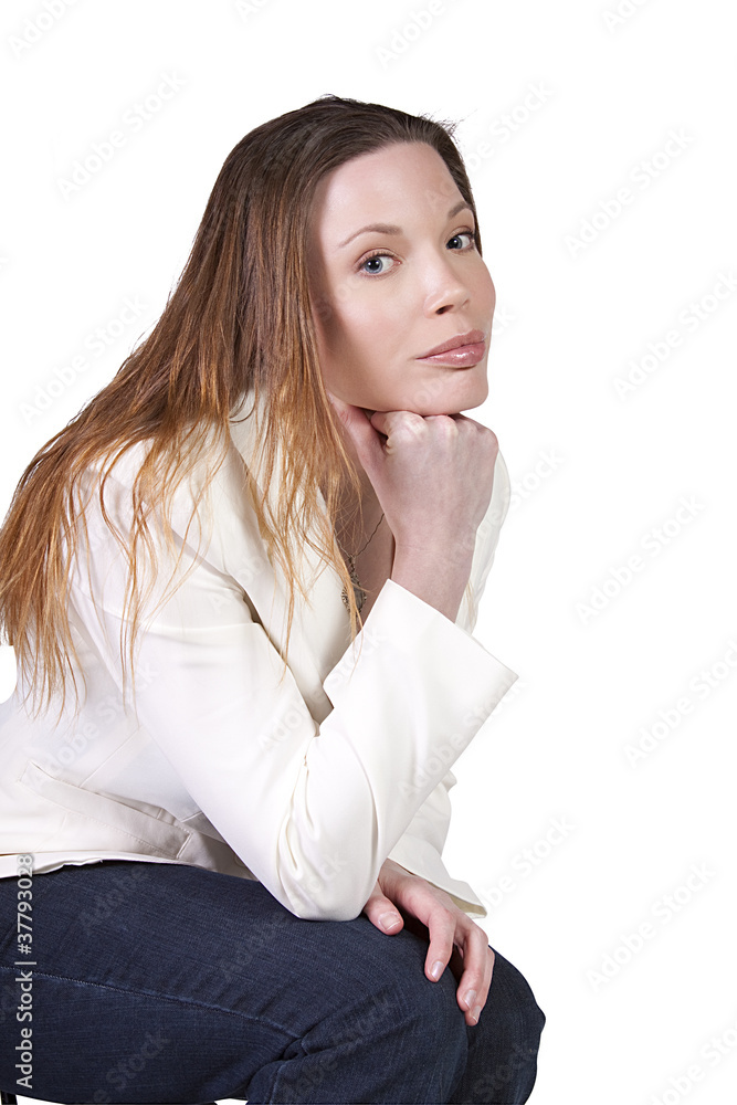close up of a beatuiful woman - isolated background close up of a beatuiful woman - isolated background