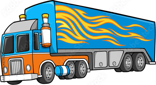 Big Truck Vector Illustration art