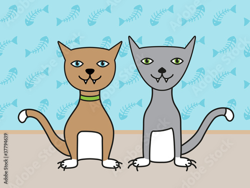 Two cats