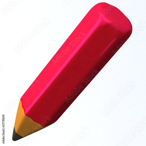 Pink pencil 3d