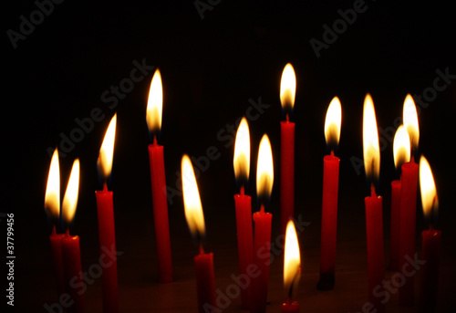 Red candle photo
