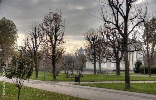 Vienna park view autumn travel europe tourism