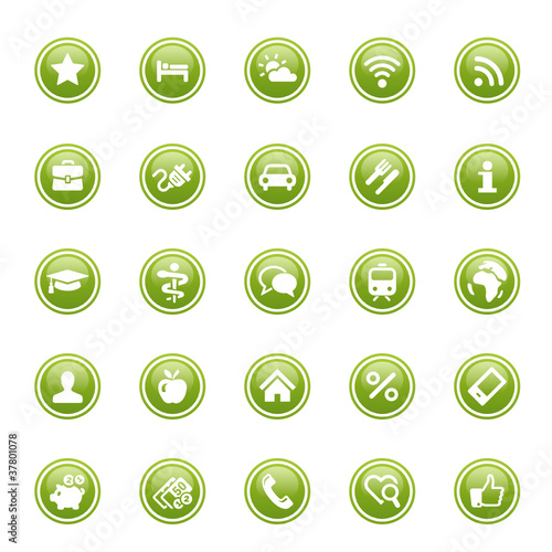 Green Web Buttons