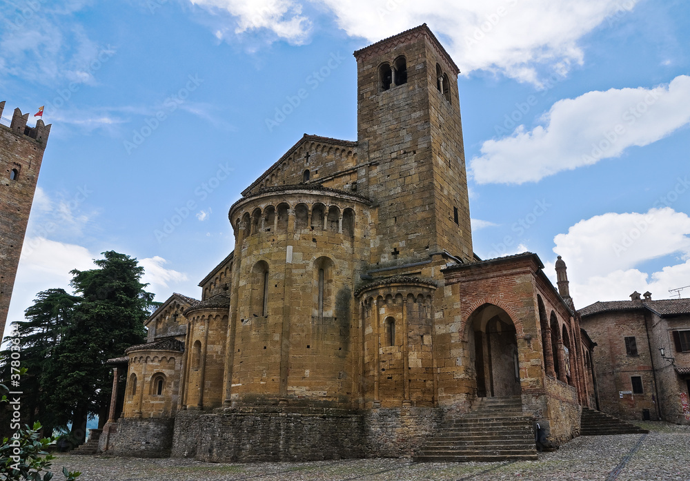 Collegiata Church. Castell'Arquato. Emilia-Romagna. Italy.