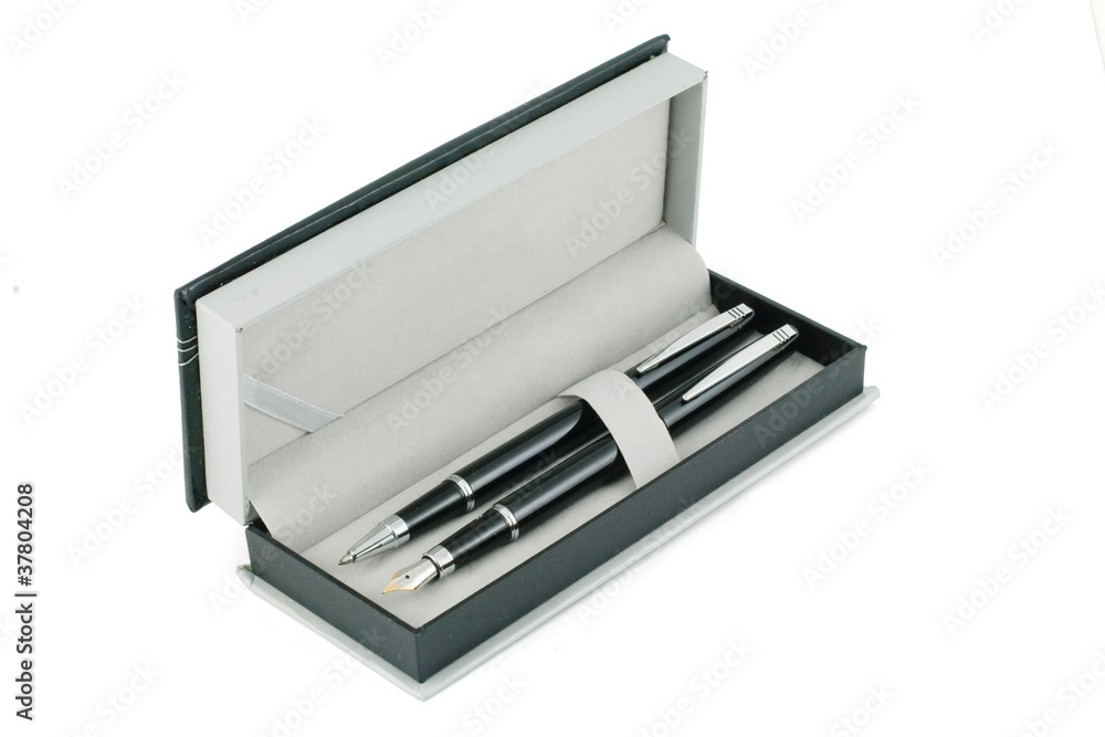 Pens in a box Pens in a box