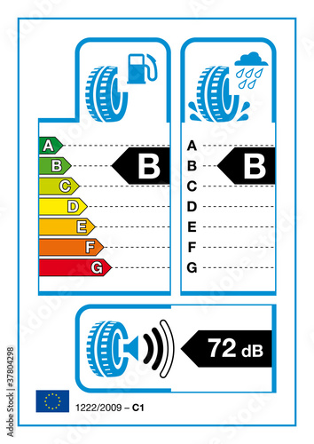 label energy European for the tires (layer vectorized+editable)