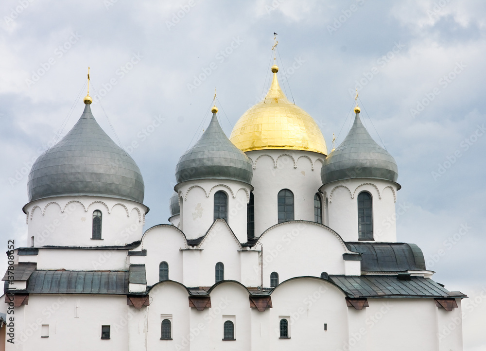 Saint Sophia cathedral in Kremlin of Great Novgorod Russia Saint Sophia cathedral in Kremlin of Great Novgorod Russia