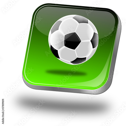Button mit Fußball