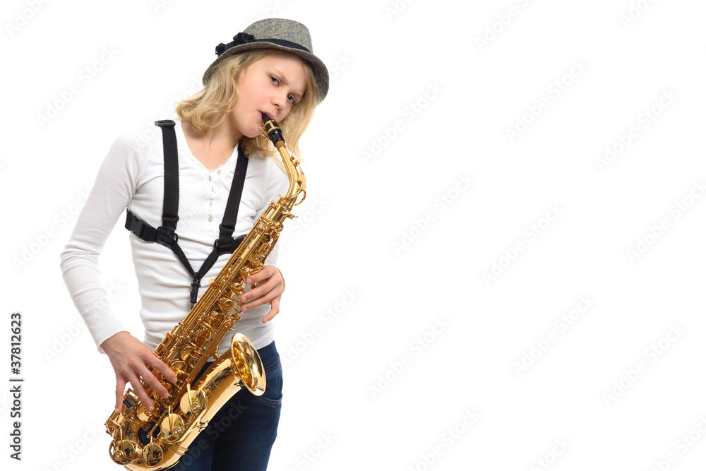 Fototapeta premium Saxophone artist