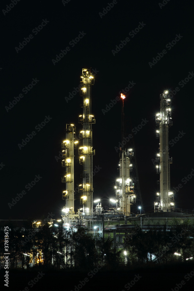 Fototapeta premium beautiful of oil and gas refinery power petrochemical plant fact