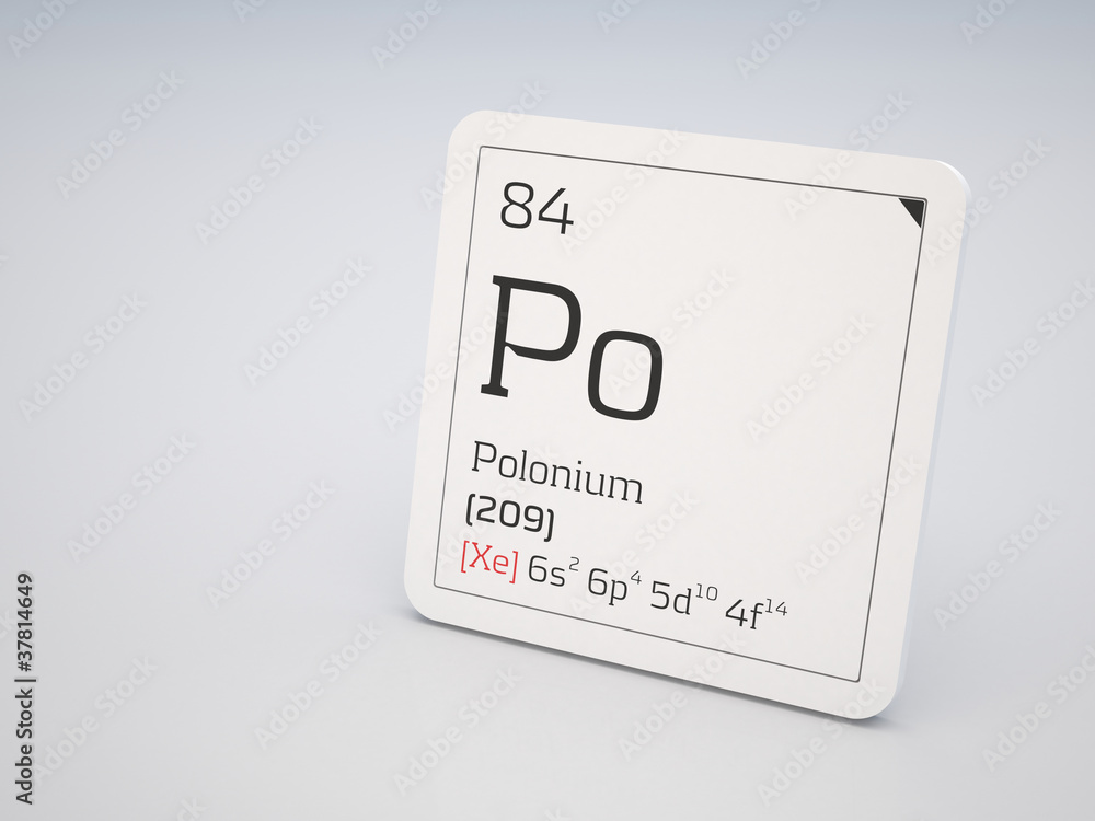 Polonium - element of the periodic table Polonium - element of the periodic table