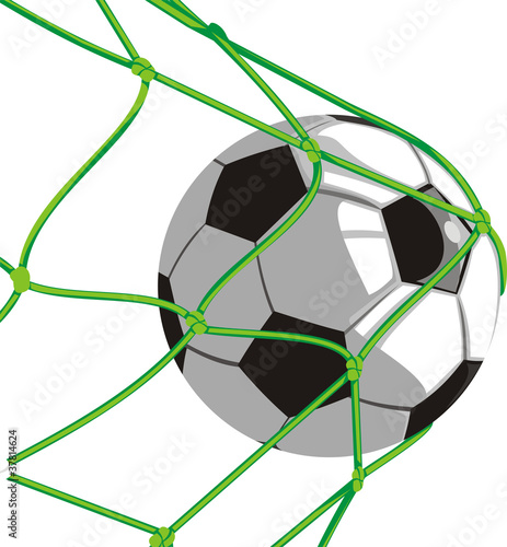 ball in the net - football