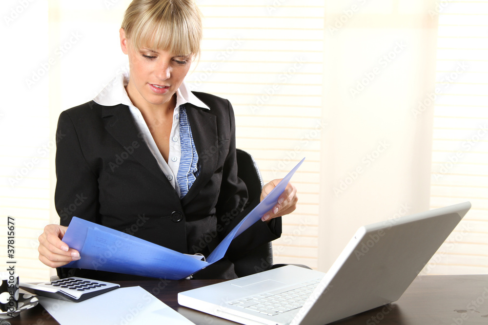 Blonde Business Frau