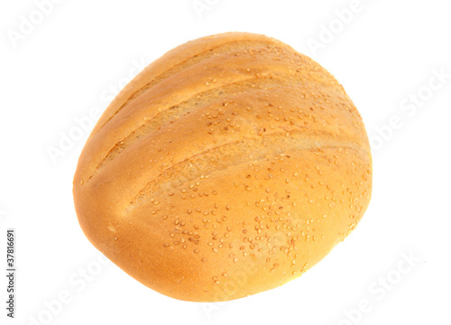white bread isolated