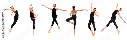 Fotografie Ballet En Pointe Poses in Studio