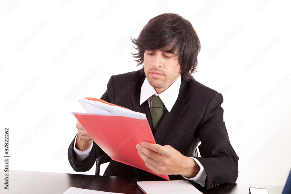 Young business man at work