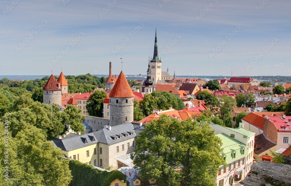 vue générale de tallinn vue générale de tallinn