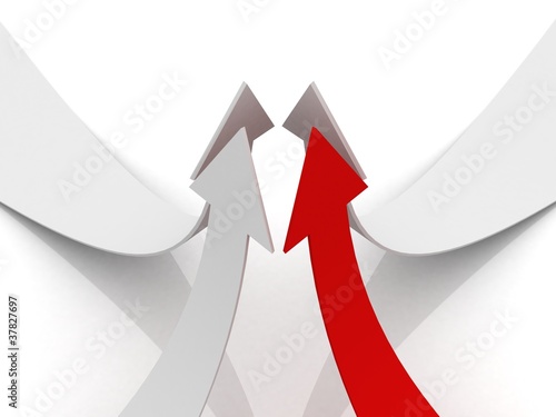 white arrows growing up wit...