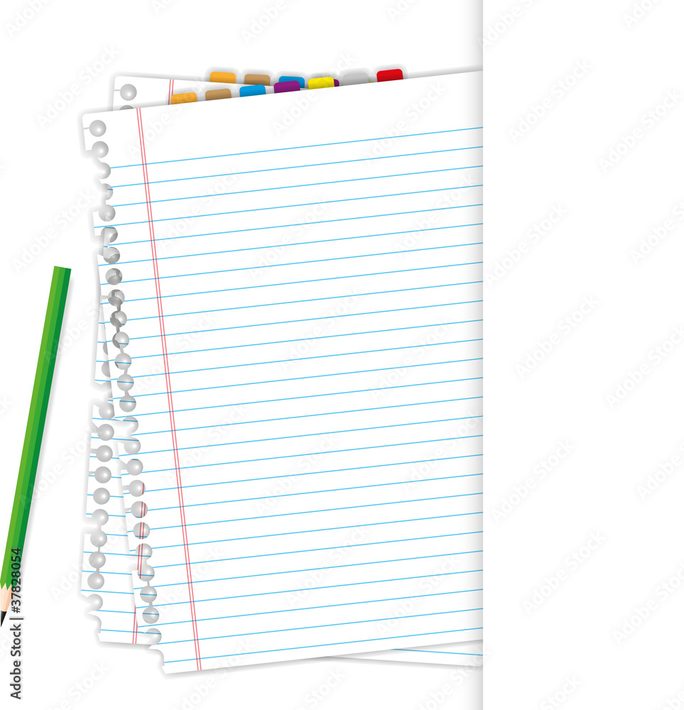 Blank document and pencil. Blank document and pencil.