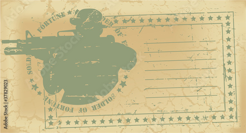 Army post stamp