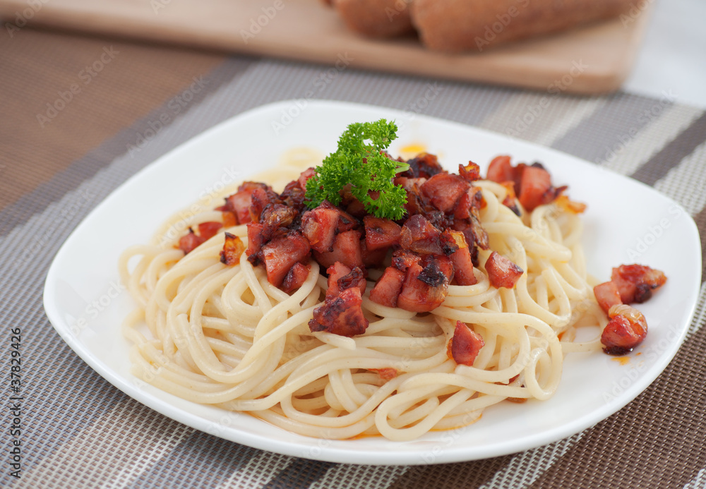 Spaghetti carbonara Spaghetti carbonara