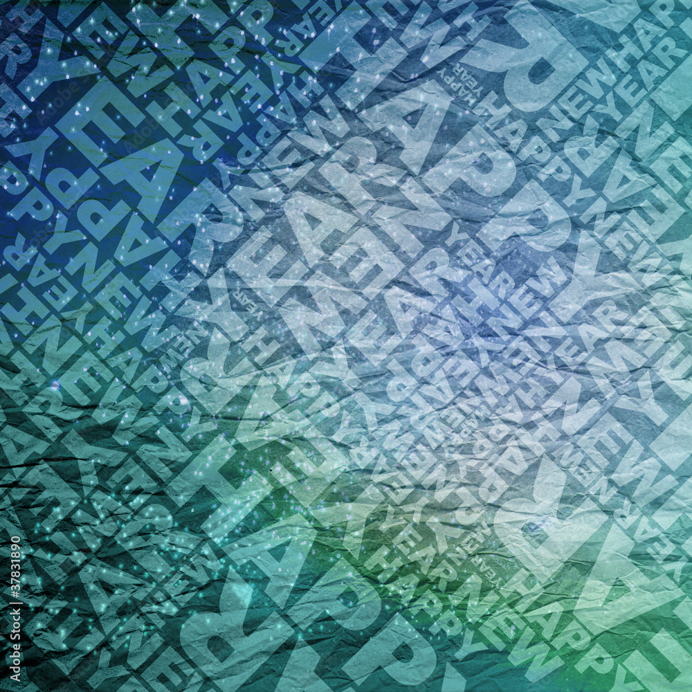 Happy new year typographic texture Happy new year typographic texture