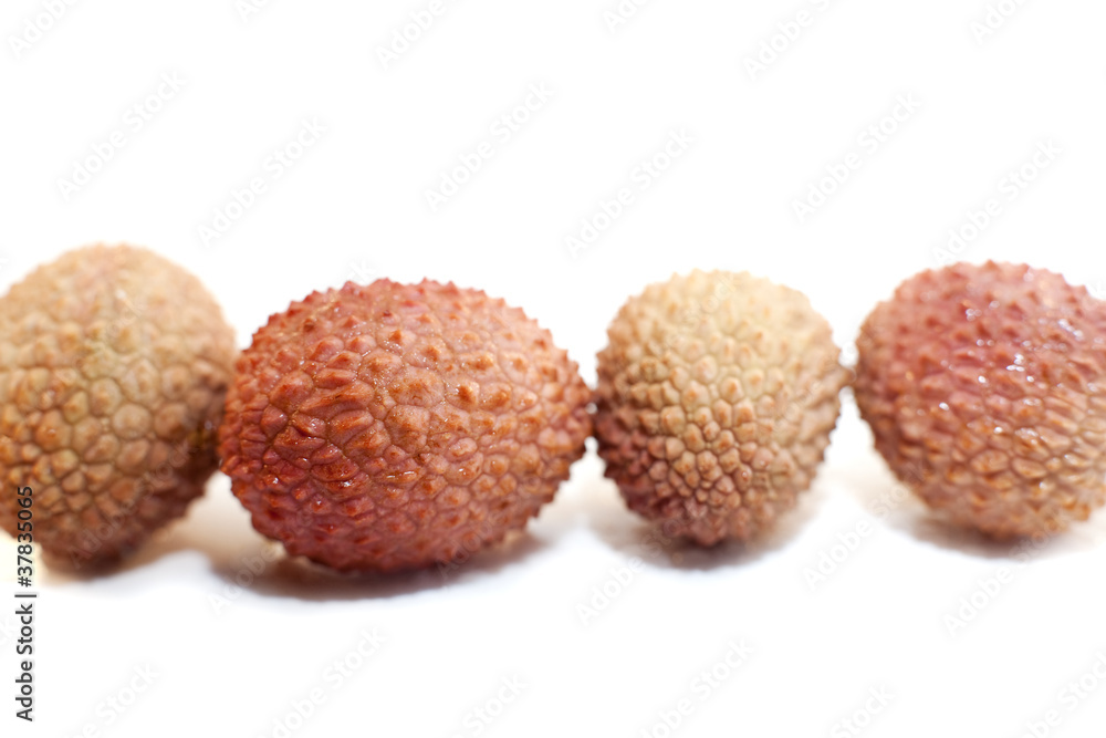rangée de litchis rangée de litchis