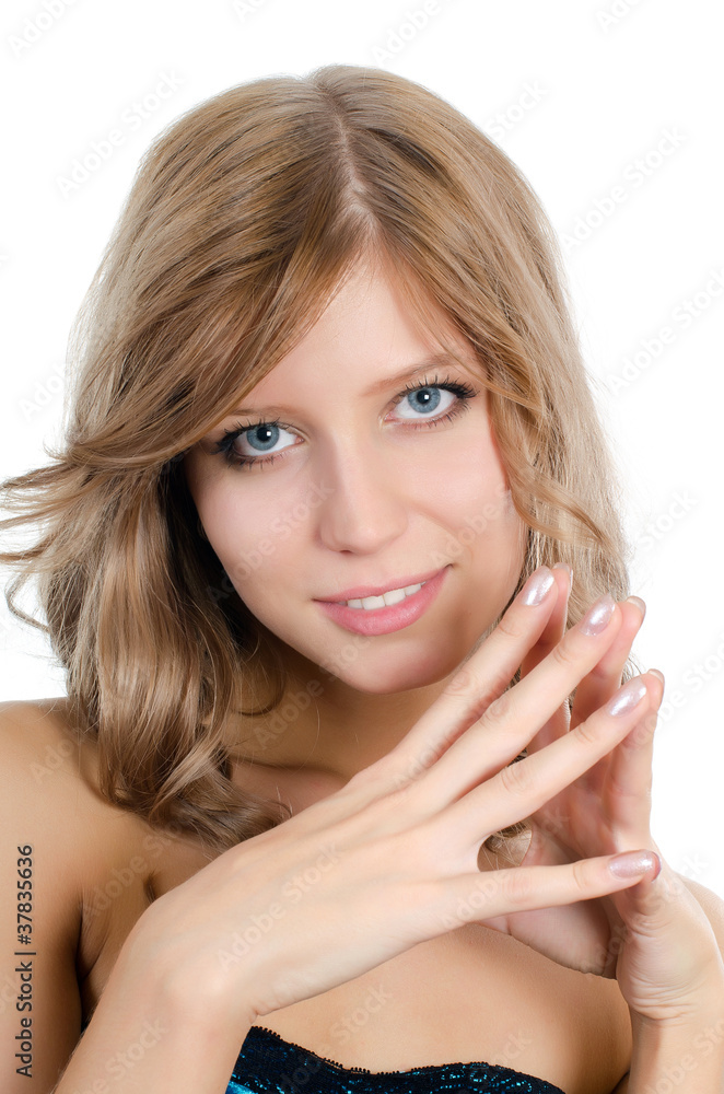 Portrait of the young girl with beautiful hair Portrait of the young girl with beautiful hair