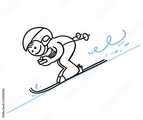 figur skirennfahrer
